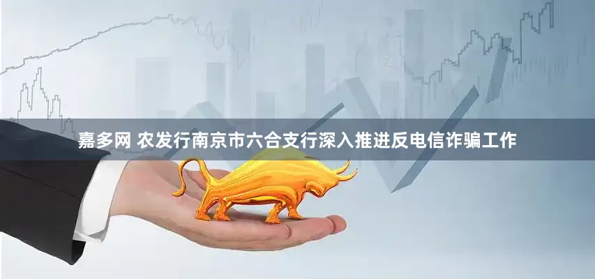 嘉多网 农发行南京市六合支行深入推进反电信诈骗工作